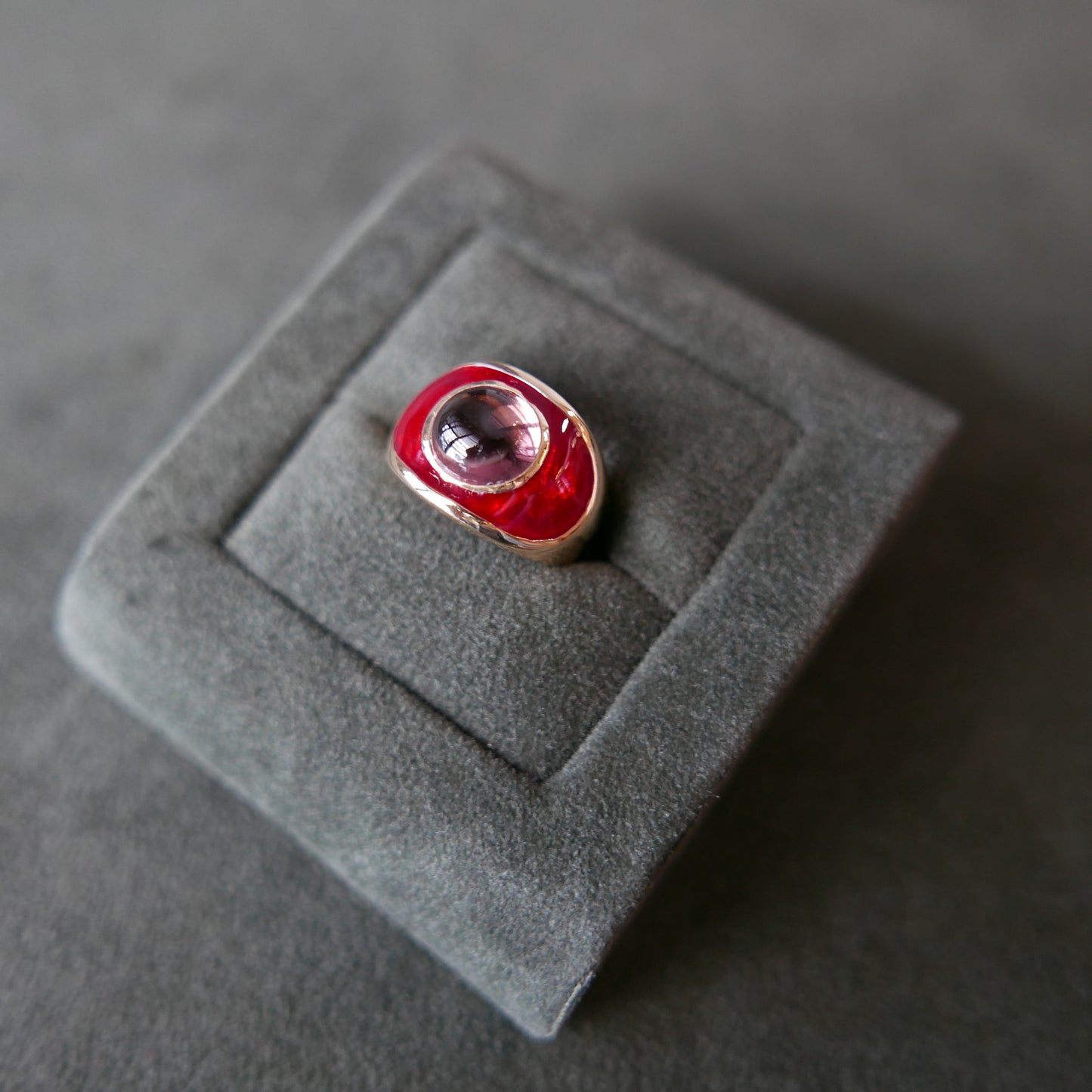 Oval Signet with Tourmaline