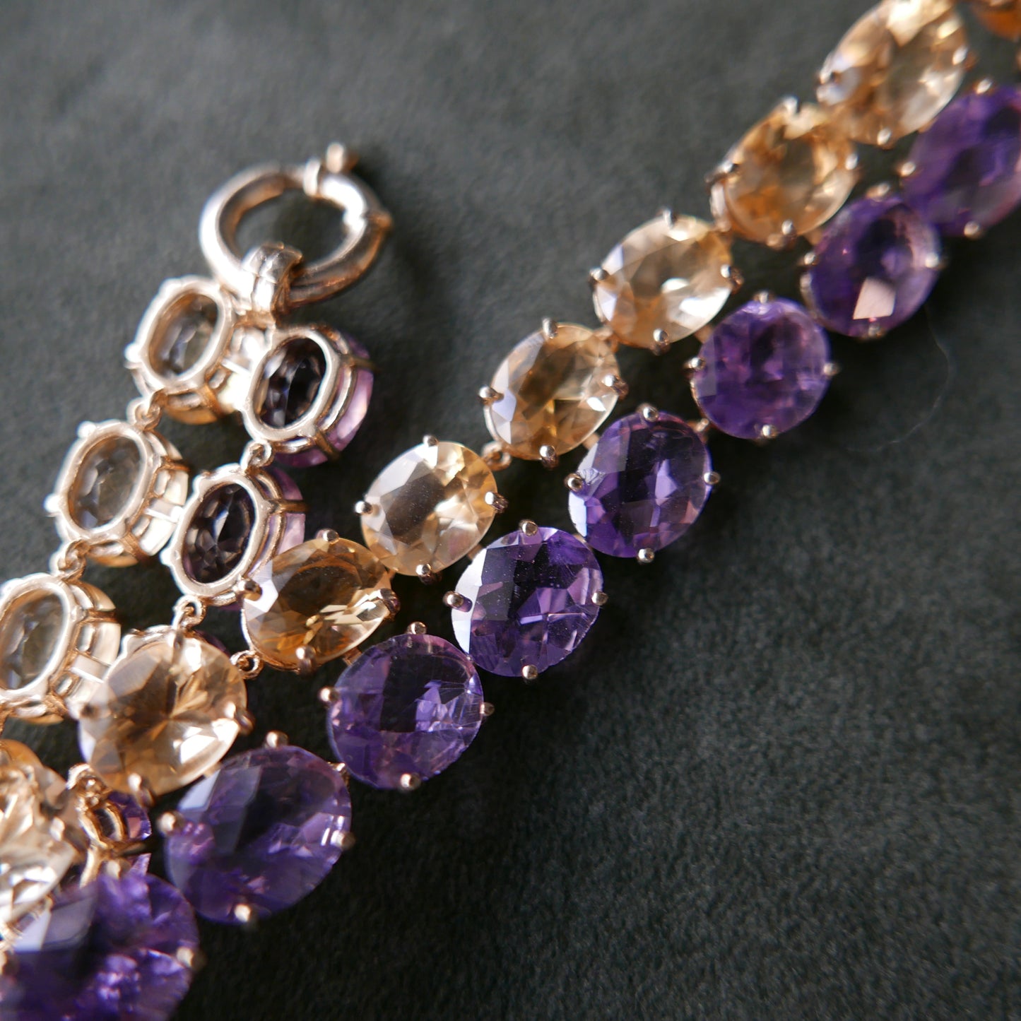 Double tennis necklace