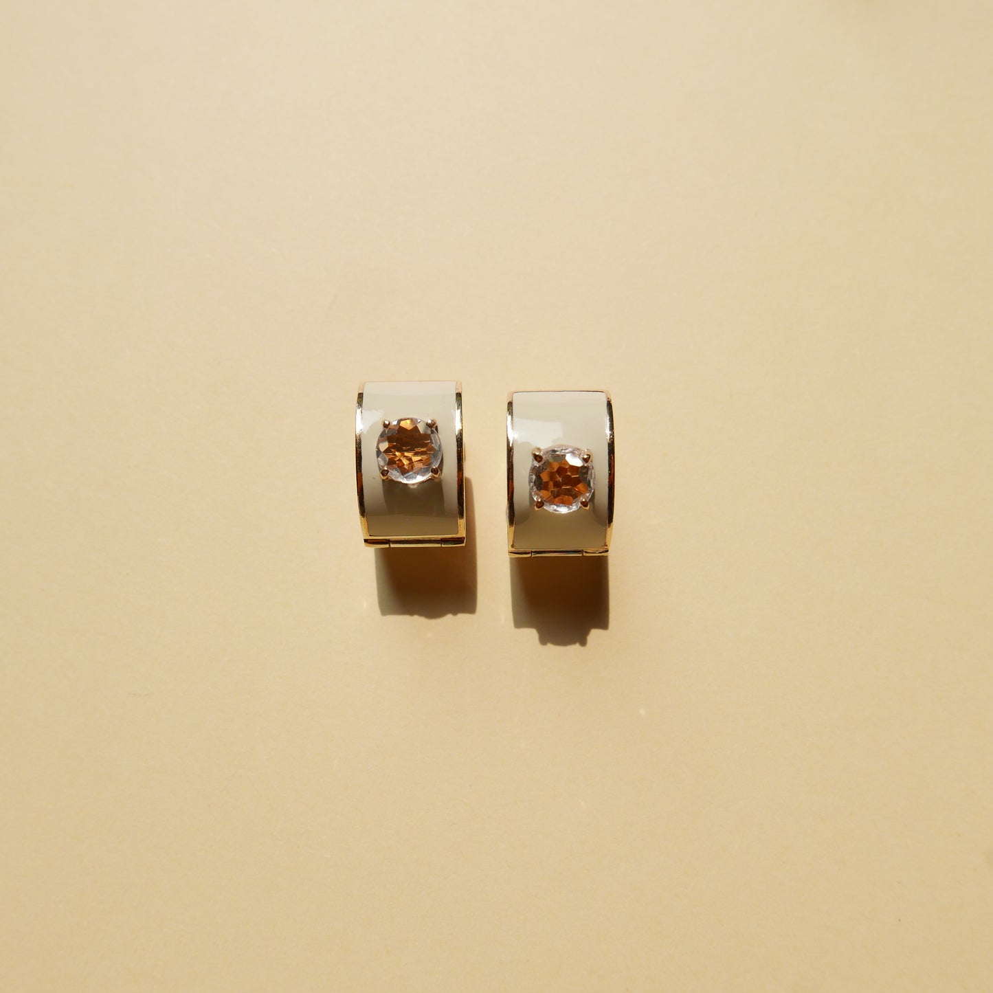 White Enamel Stud