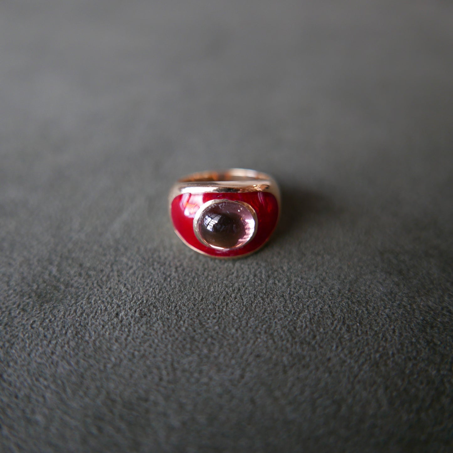 Oval Signet with Tourmaline