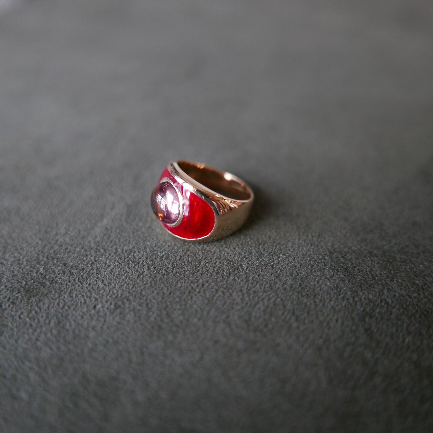 Oval Signet with Tourmaline