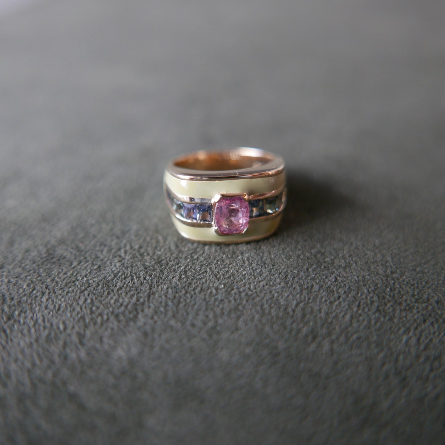 Square top enamel ring 1