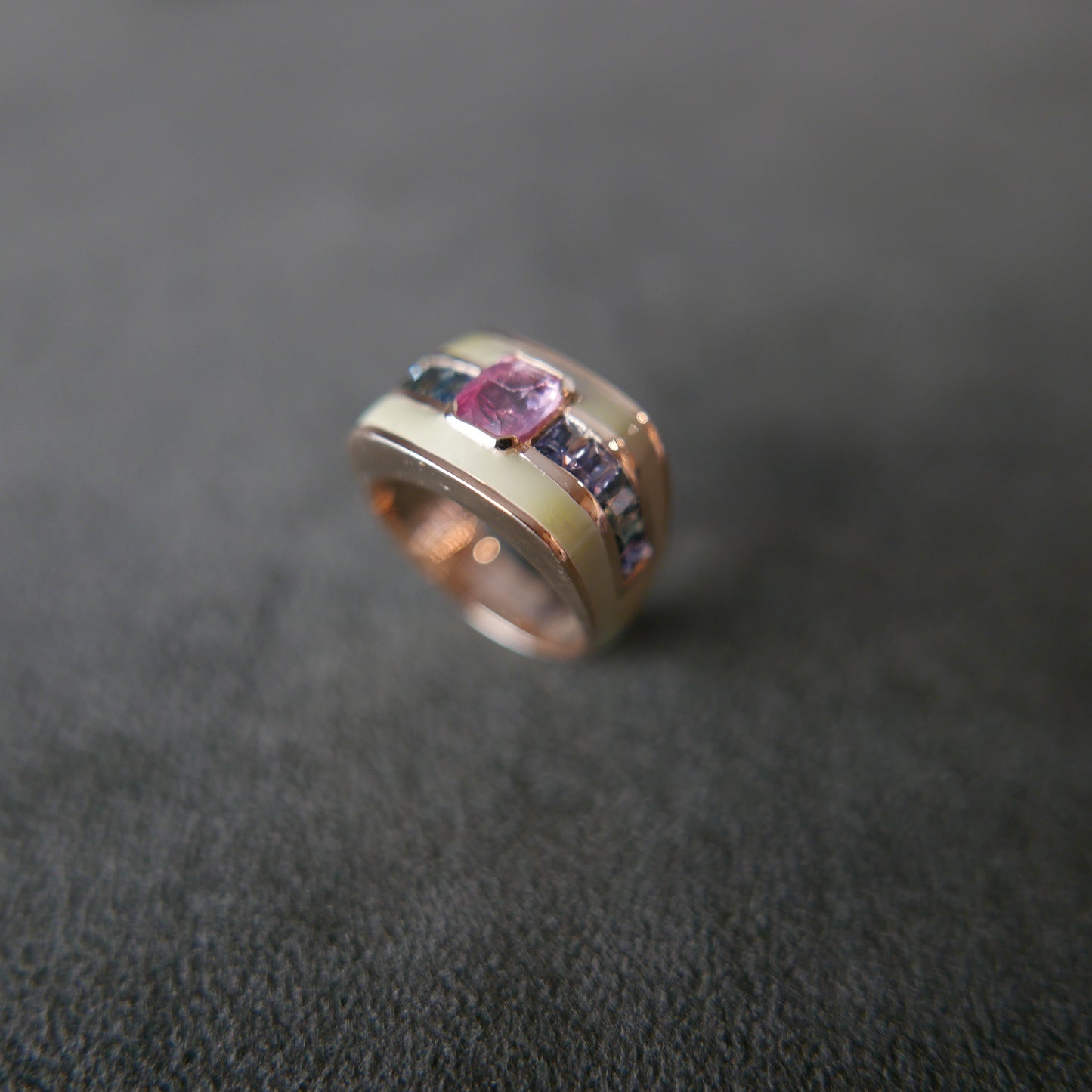 Square top enamel ring 1