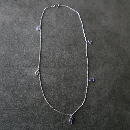Sapphires slim necklace