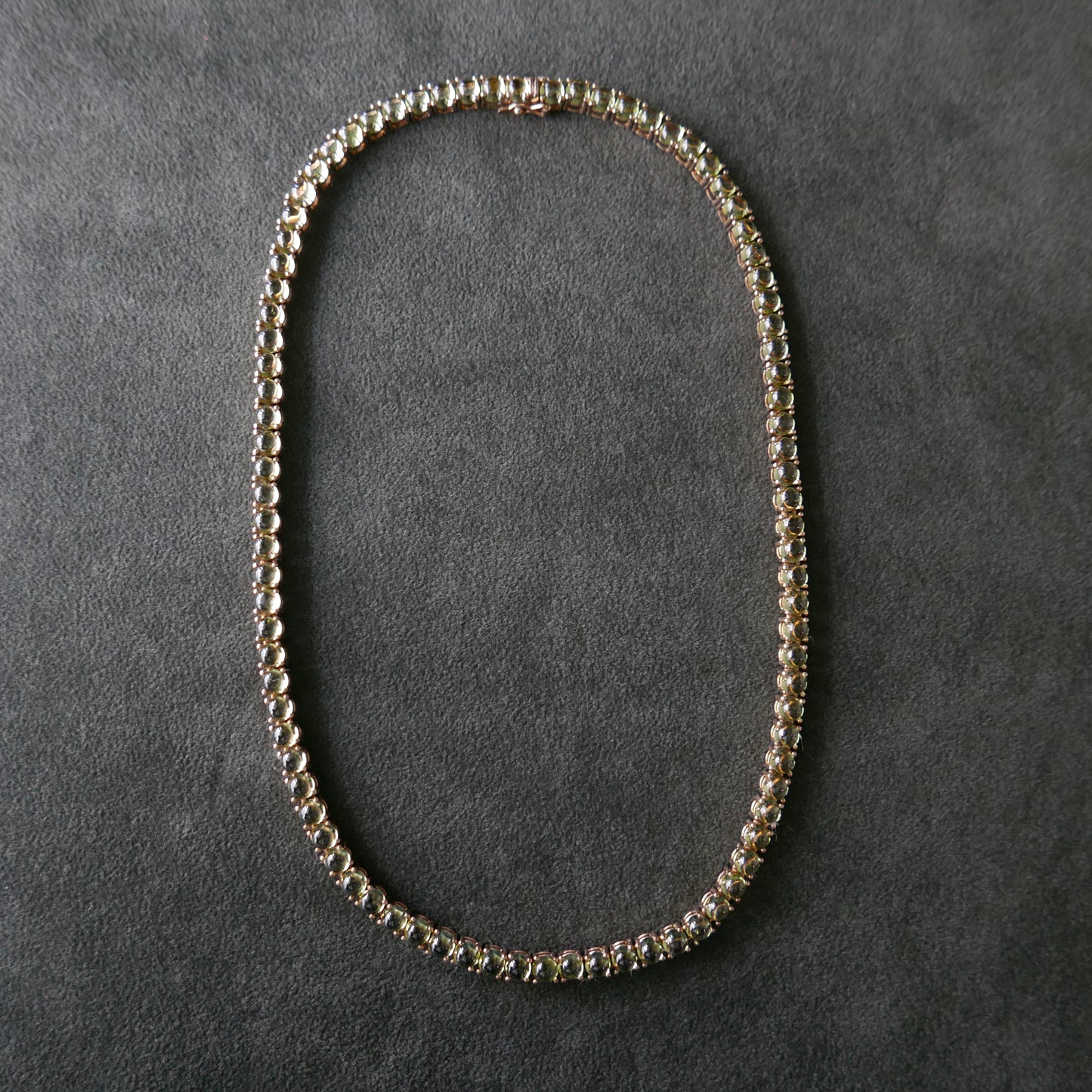Peridot Tennis Necklace