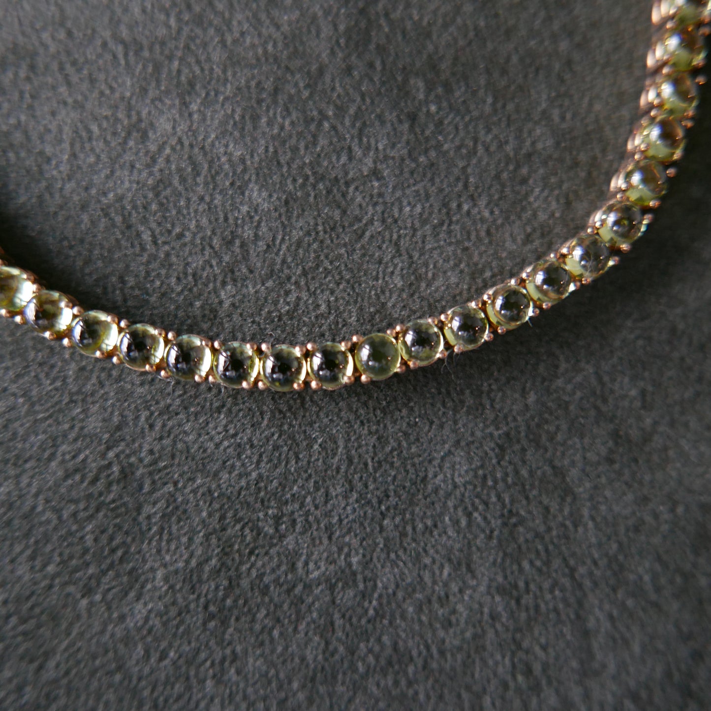 Peridot Tennis Necklace