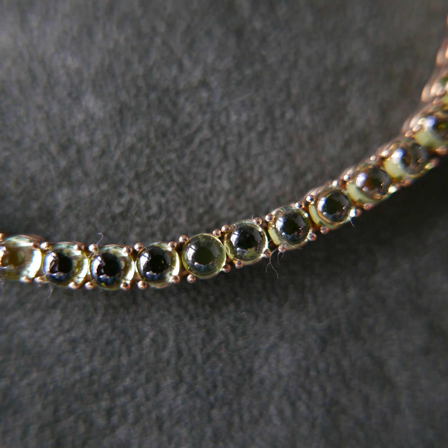 Peridot Tennis Necklace