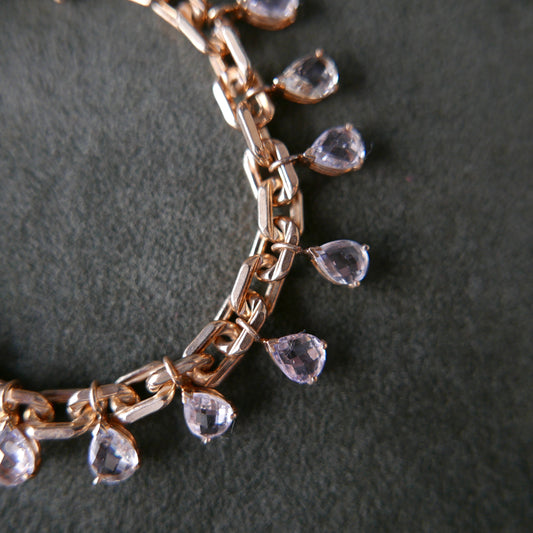 Colorless sapphires drops