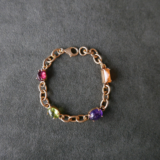 Multicolor round chain
