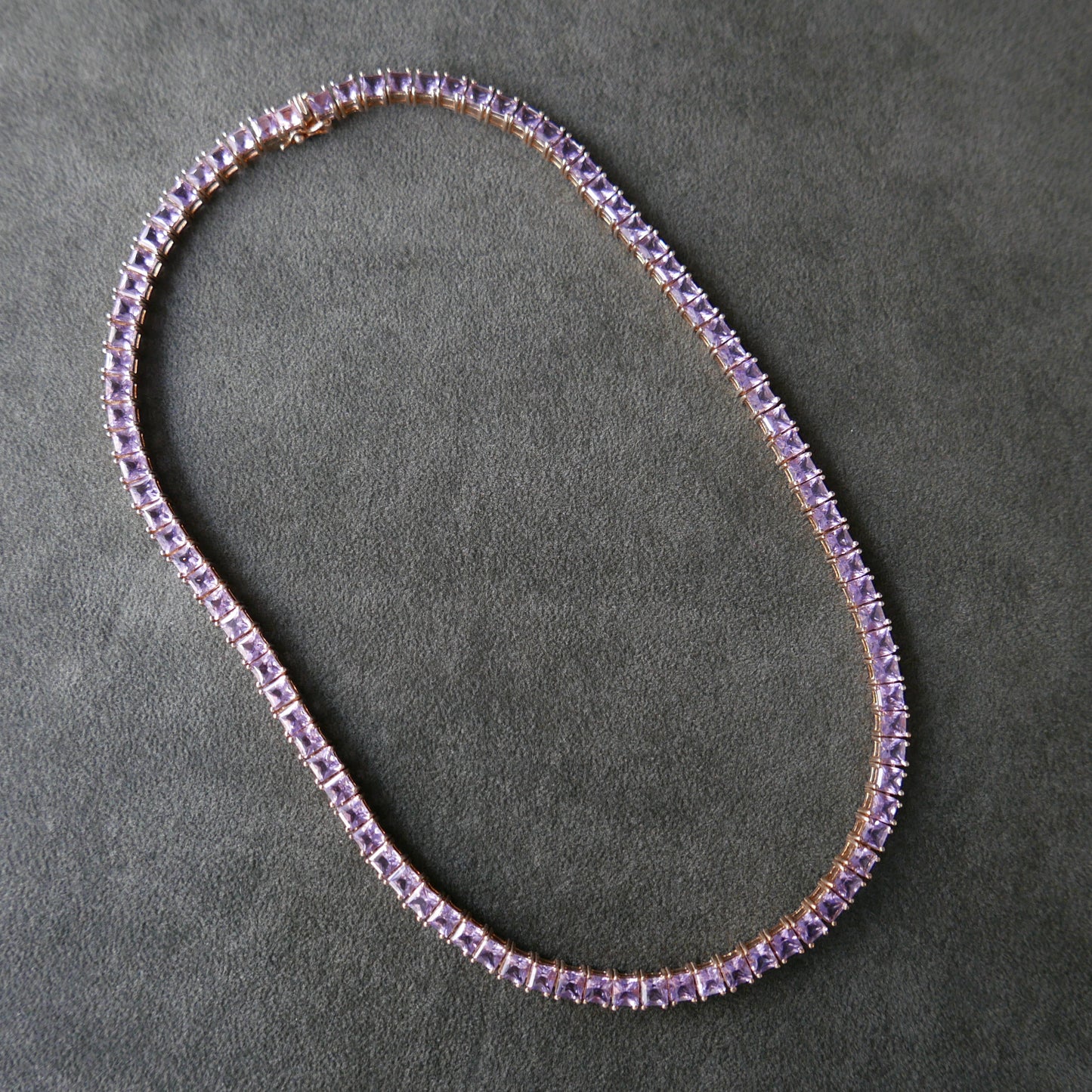 Amethyst Tennis Necklace
