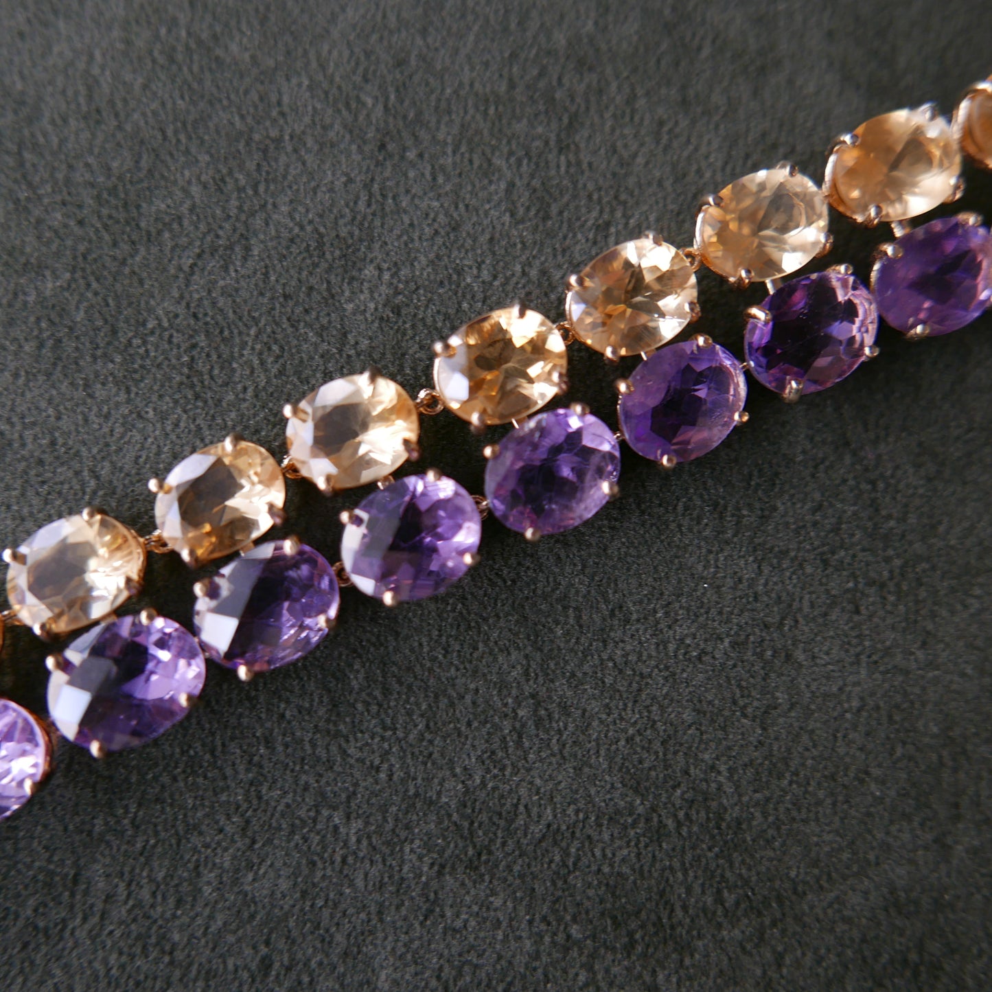 Double tennis necklace