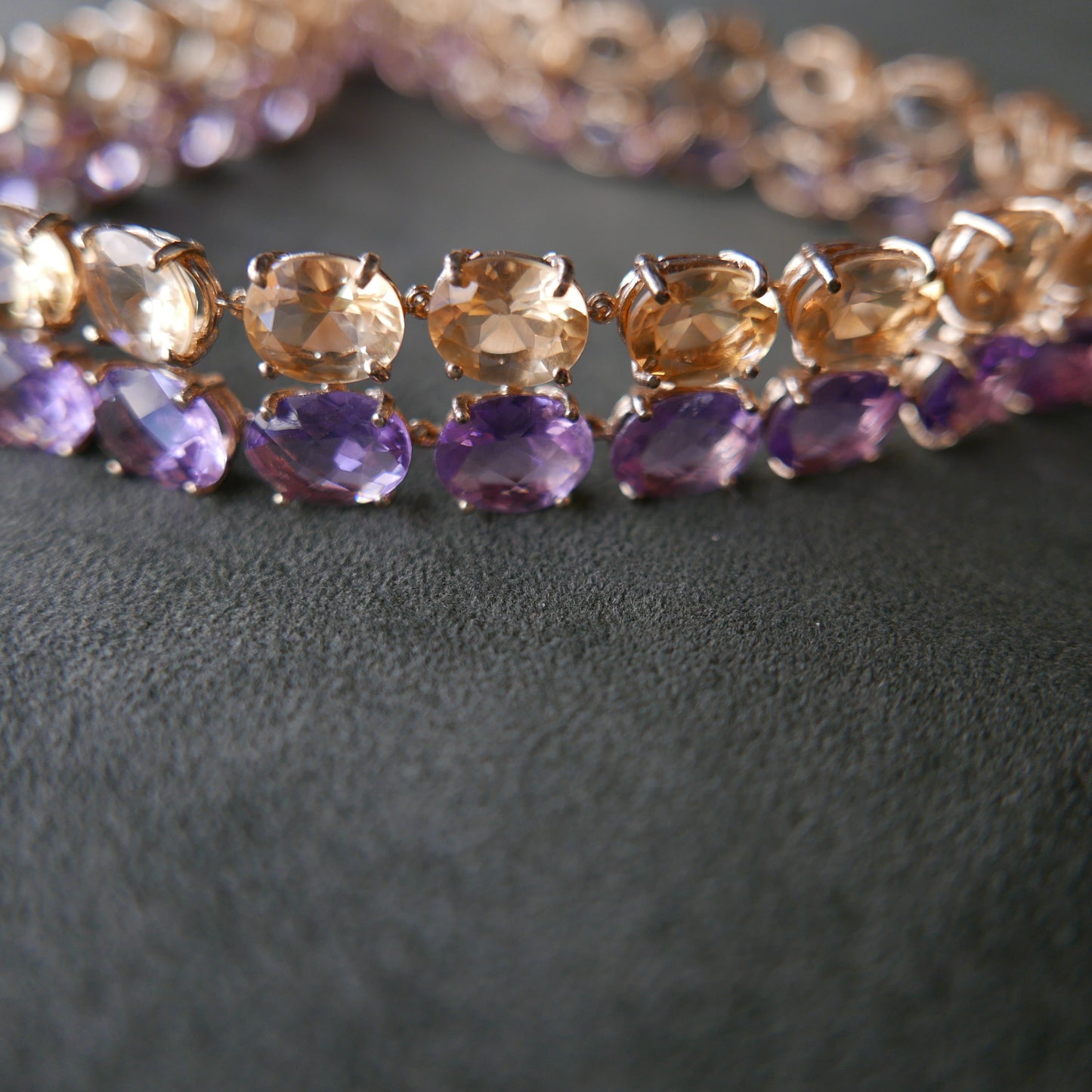 Double tennis necklace