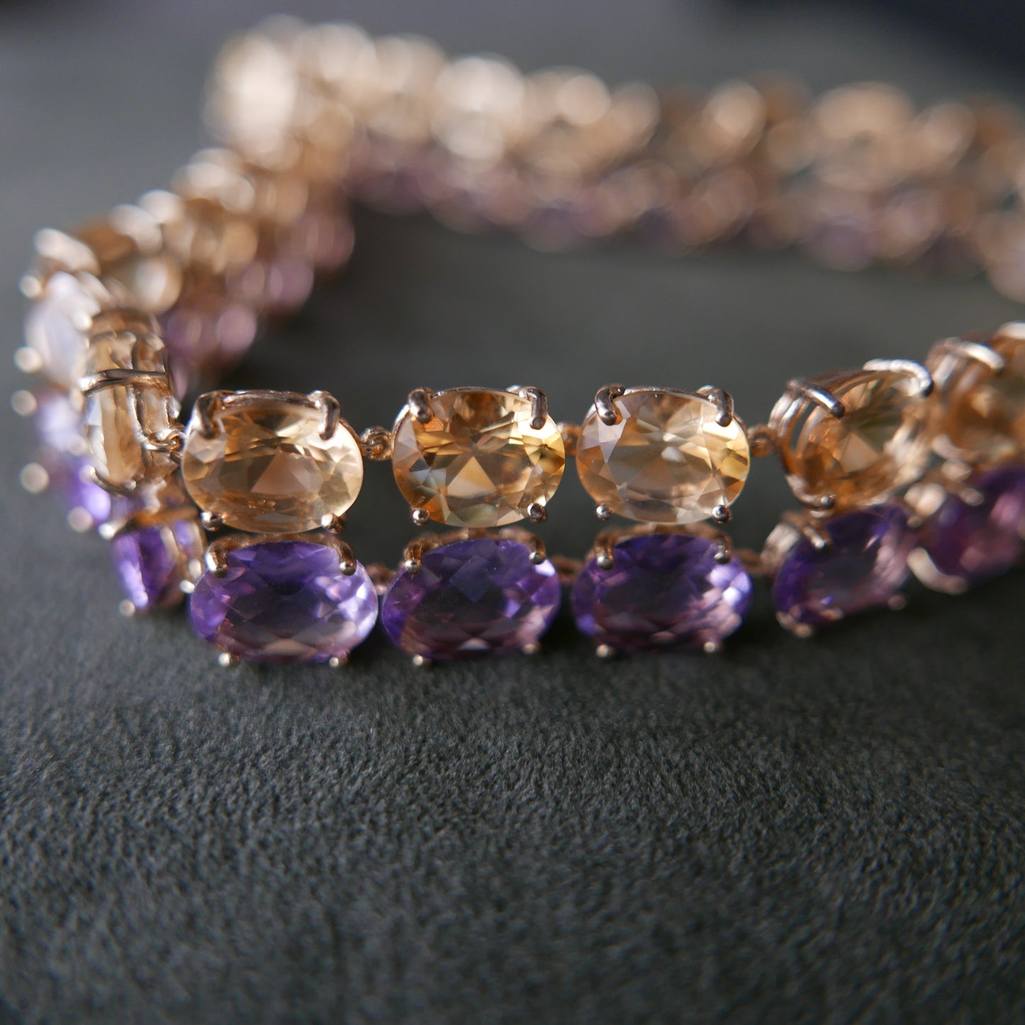 Double tennis necklace